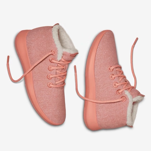 Allbirds Wool Runner-Up Mizzle Fluffs in Calm Coral - Picture 2 of 10